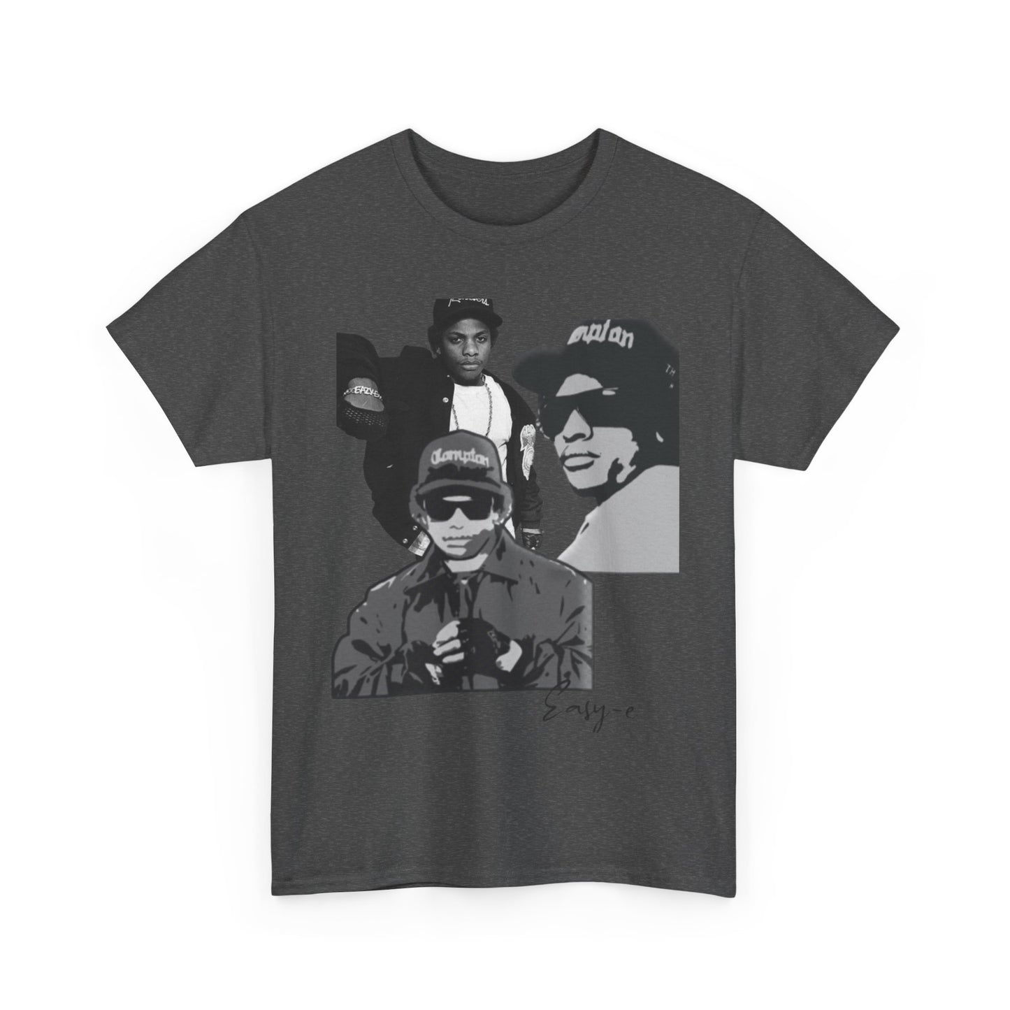 Unisex Heavy Cotton Tee - Retro Hip Hop Tribute to Easy-E