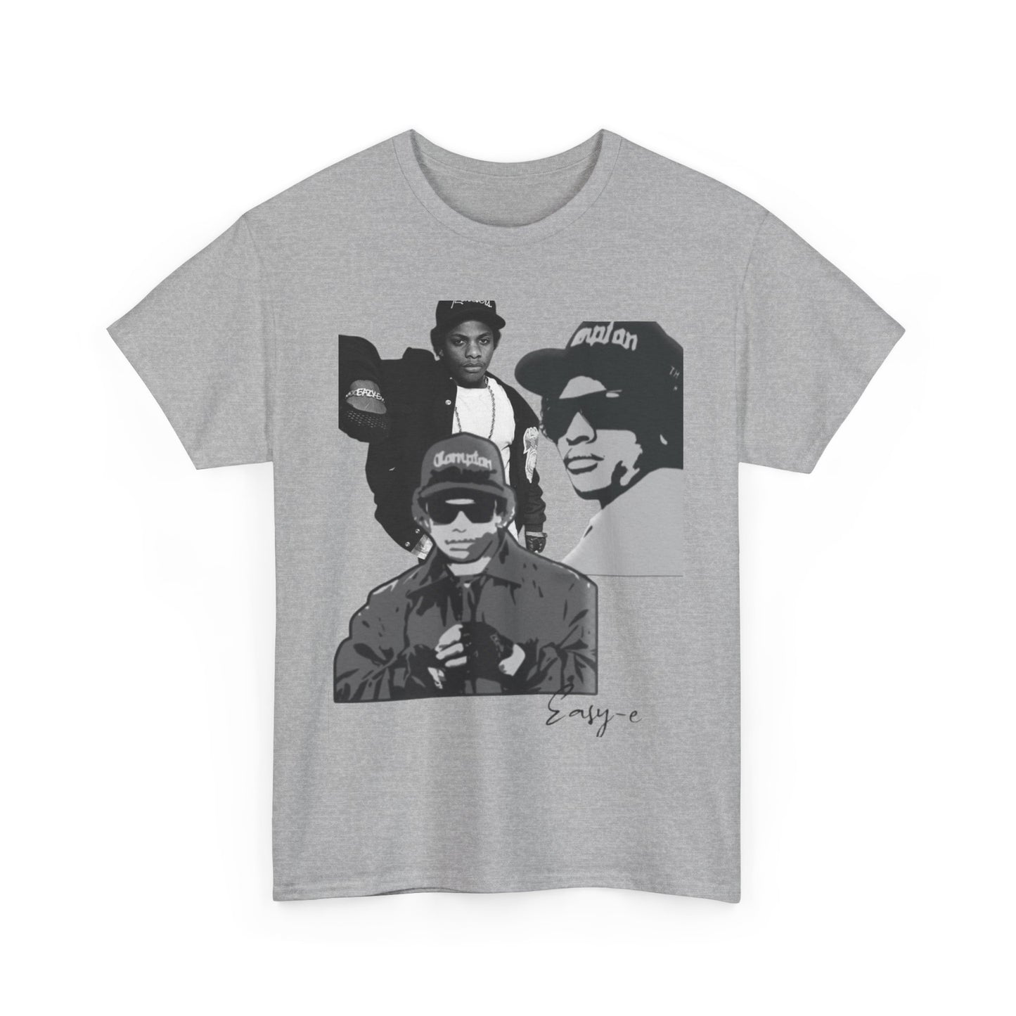 Unisex Heavy Cotton Tee - Retro Hip Hop Tribute to Easy-E