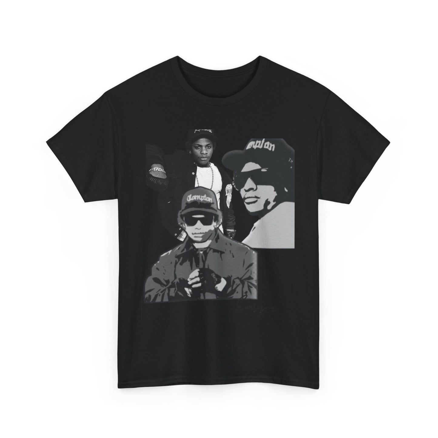 Unisex Heavy Cotton Tee - Retro Hip Hop Tribute to Easy-E