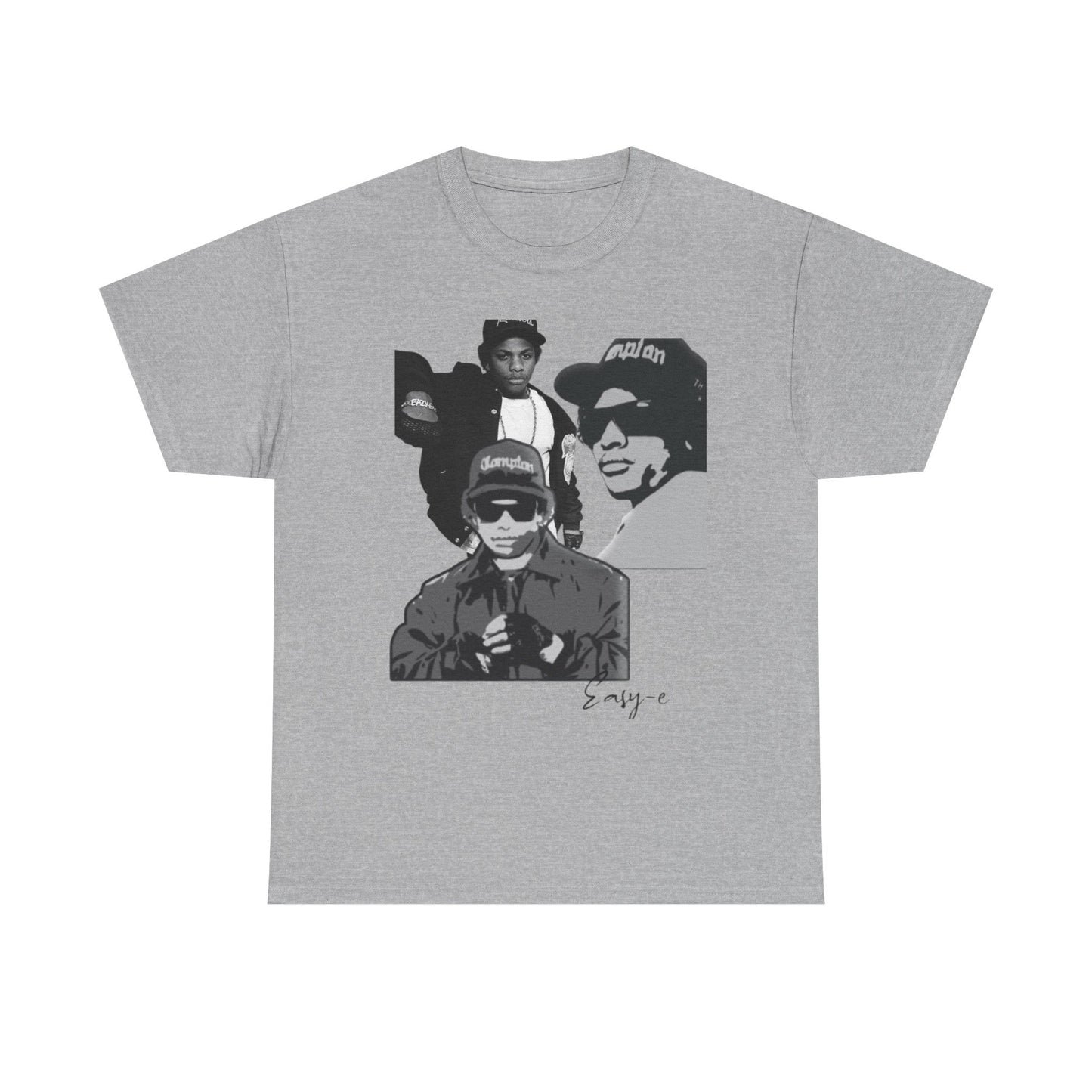 Unisex Heavy Cotton Tee - Retro Hip Hop Tribute to Easy-E