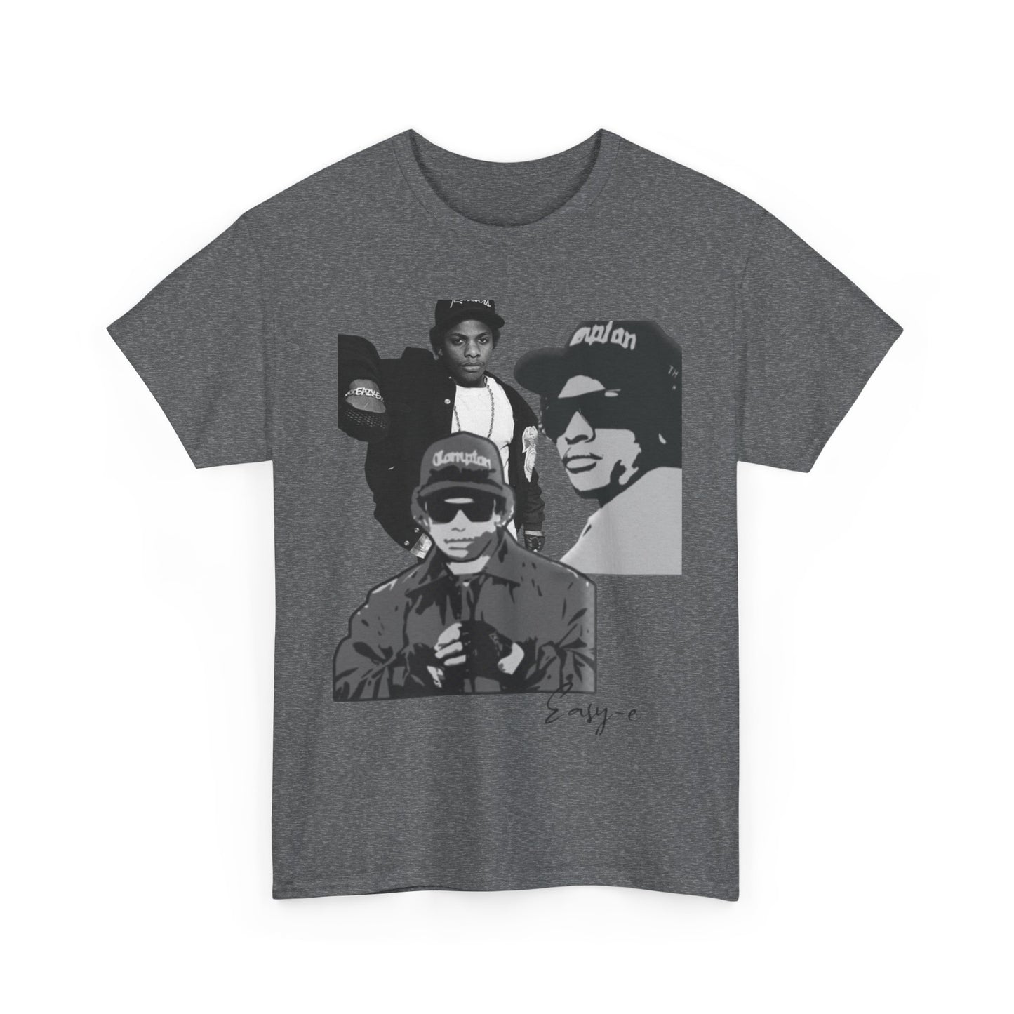 Unisex Heavy Cotton Tee - Retro Hip Hop Tribute to Easy-E