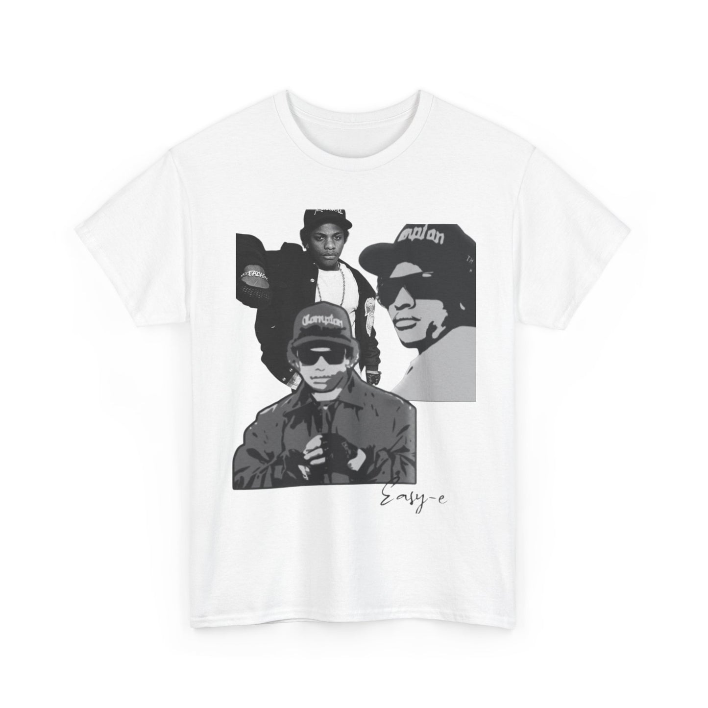 Unisex Heavy Cotton Tee - Retro Hip Hop Tribute to Easy-E