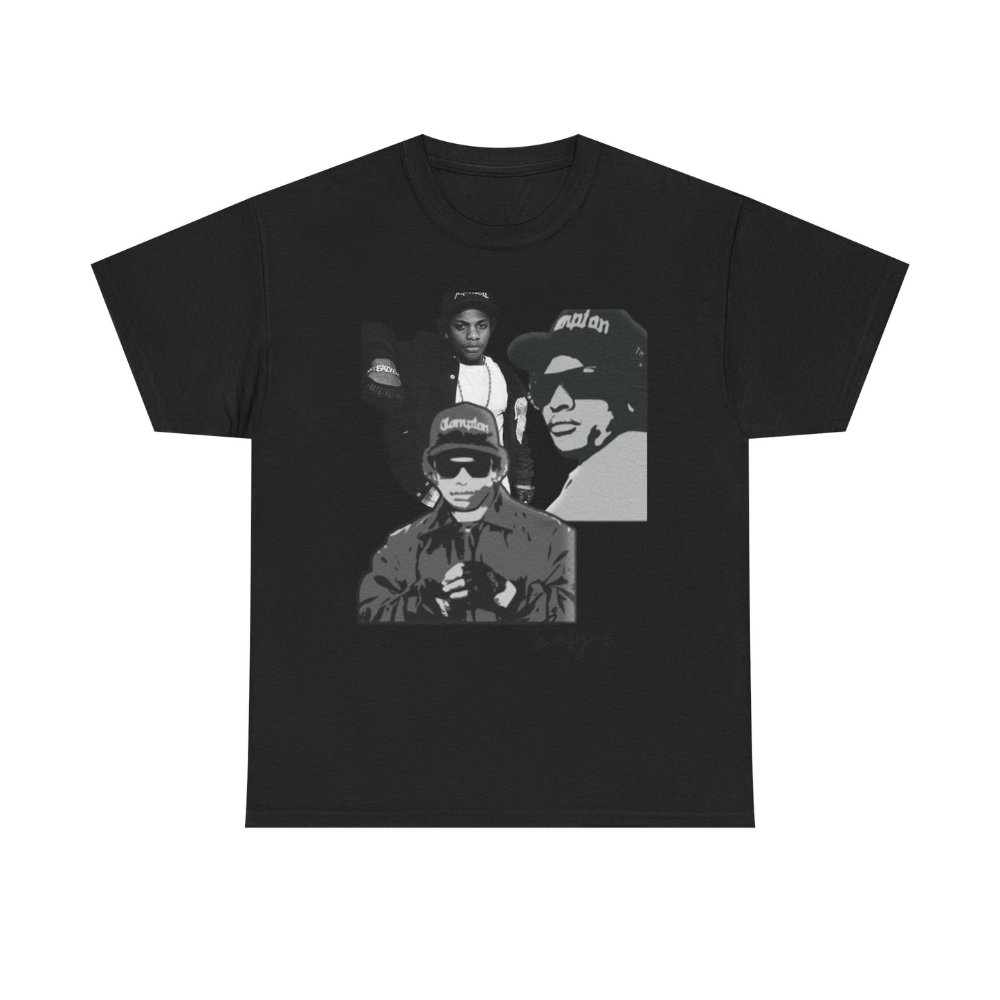 Unisex Heavy Cotton Tee - Retro Hip Hop Tribute to Easy-E